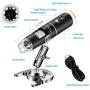 STPCTOU Wireless Digital Microscope 50X-1000X 1080P Handheld Portable Mini WiFi USB Microscope Camera with 8 LED Lights for iPhone/iPad/Smartphone/Tablet/PC