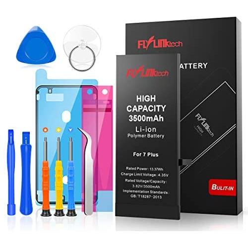 Flylinktech for iPhone 7 Plus Battery Replacement, 3500mAh High Capacity Li-ion Battery with Repair Tool Kit -Included 24 Months Assurance