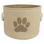 DII Bone Dry Small Round Pet Toy and Accessory Storage Bin, 12"(Dia)x9"(H), Collapsible Organizer Storage Basket for Home Décor, Pet Toy, Blankets, Leashes and Food-Taupe with Brown Paw DII Bone Dry Small Round Pet Toy and Accessory Storage Bin, 12"(Dia)x9"(H), Collapsible Organizer Storage Basket for Home Décor, Pet Toy, Blankets, Leashes and Food-Taupe with Brown Paw