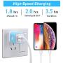 X-EDITION USB Wall Charger, Charging Block 4-Pack 2.1A Dual Port USB Power Adapter Wall Charger Plug Cube Compatible with Phone Xs Max XR X 8 7 6 Plus 5 4, Pad, Samsung, LG, Moto, Android More