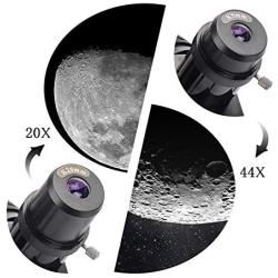 70mm Aperture 400mm AZ Mount Astronomical Refractor Telescope, Good Gift for Observe The Moon and Landscape - Portable Travel Scope with Backpack