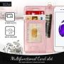 FYY Case for iPhone 8/iPhone 7/iPhone SE (2nd) 2020 4.7"[Kickstand Feature] Luxury PU Leather Wallet Case Flip Folio Cover with [Card Slots][Wrist Strap] for iPhone 8/7/SE (2nd) 2020 4.7" Rose Gold