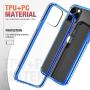 Mkeke Compatible with iPhone 11 Pro Case, Clear Anti-Scratch Shockproof Cases Cover for iPhone 11 Pro 5.8 inch-Blue