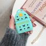 MOLOVA Case for Airpods 1&2 Case,Silicone 3D Cute Funny Cartoon Character Kawaii Bag Airpods Cover Shock Proof Compatiable with Wireless Charging Case for Kids Girls Teens Women Boys (Mint Green)