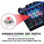 MOTOSPEED 2.4GHz Wireless/USB Wired Mechanical Keyboard 87Keys Led Backlit Red Switches Type-C Gaming Keyboard for Gaming and Typing,Compatible for Mac/PC/Laptop