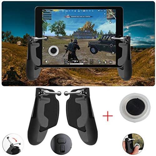 Chicken Dinner Game Controller for iPad, Tsocent Mobile Controller with Game Joystick, Upgraded Version Rotatable Triggers Sensitive Shoot Aim Tablet Gamepad for 4.5-12.9 inch Tablet