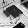Krisdonia 50000mAh Laptop Power Bank 5/8.4/9/12/16/20V Portable Laptop Battery Charger with QC3.0 & Type-C for Dell, HP, Lenovo, Acer, MacBook and More