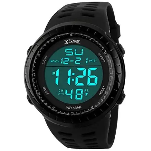 Digital Sports Watch Water Resistant Outdoor Easy Read Military Back Light Black Big Face Mens 1167 Digital Sports Watch Water Resistant Outdoor Easy Read Military Back Light Black Big Face Mens 1167