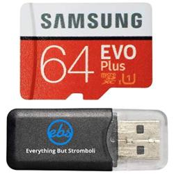 Samsung Galaxy S9 Memory Card 64GB Micro SDXC EVO Plus Class 10 UHS-1 S9 Plus, S9+, Cell Phone Smartphone with Everything But Stromboli (TM) Card Reader (MB-MC64)