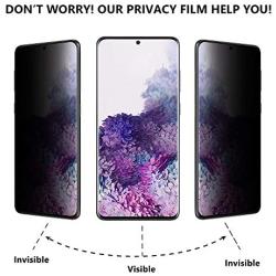 Galaxy S20 Plus Privacy Screen Protector [Tempered Glass] [Anti Spy] [Case Friendly] [Bubble Free] [Easy Installation] [Full Coverage] For Samsung Galaxy S20 Plus/S20+ (6.7")
