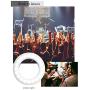 Mini Selfie Light Hiya-Naya Ring Lights Hollow Selfie Light-Rechargeable Increased Battery Capacity Portable Clip-on Selfie Fill Light 4-Level Brightness for Phone, IPad, PC