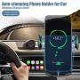 Wireless Charger Phone Mount, Automatic Clamping Charging Phone Holder Magnetic, Wireless Charger Pad for Car Compatible with iPhone,Samsung,Huawei,Nokia,LG,Universal Car Phone Mount(Black)
