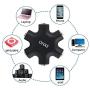 Headphone Splitter,ONXE 3.5mm Stereo Audio Headset Adapter,5 Way 1 Male to 2 3 4 5 Female Splitter Cable for iPod,Mp3 Player,Mobile Phone,Laptop,PC,Headphones,Speakers（Black）