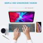 Rechargeable Multi-Device Bluetooth Keyboard with Numeric Keypad for MacBook iPad, JACKYLED Full Size Wireless Bluetooth Keyboard Compatible with MacOS iOS Windows Android Laptop Tablet Smartphone