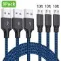 Micro USB Cable, 3Pack 10FT Android Charger Cable Long Nylon Braided Sync and Fast Charging Cord Compatible with Galaxy S7 S6 Edge, Kindle, Android Smartphones, Tablets and More Micro USB Cable, 3Pack 10FT Android Charger Cable Long Nylon Braided Sync and Fast Charging Cord Compatible with Galaxy S7 S6 Edge, Kindle, Android Smartphones, Tablets and More