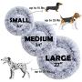 Western Home Faux Fur Dog Bed Donut Cuddler Pet Calming Beds for Medium Small Dogs and Cats