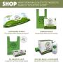 Biodegradable Poop Bags | Dog Waste Bags, Unscented, Vegetable-Based & Eco-Friendly, Premium Thickness & Leak Proof, Easy Detach & Open, Supports Rescues