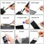 Kaisi Professional Electronics Opening Pry Tool Repair Kit with Metal Spudger Non-Abrasive Carbon Fiber Nylon Spudgers and Anti-Static Tweezers for Cellphone iPhone Laptops Tablets and More, 20 Piece