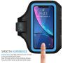 LOVPHONE iPhone 11 Pro/iPhone 11/iPhone XR Armband, Sport Running Workout Exercise Cell Phone Case with Holder & Card Slot,Fingerprint Sensor Access Supported and Sweat-Proof (Bule)