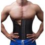 TAILONG Men Waist Trainer Belt Workout for Body Weight Loss Fitness Fat Burner Trimmer Band Back Support