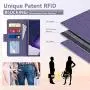 FYY [Resist Harmful Organism] [RFID Blocking] Case for Samsung Galaxy Note 20 Ultra 6.9", PU Leather Wallet Case with [Kickstand Function] and[Card Holder] for Galaxy Note 20 Ultra 6.9" Purple