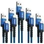 USB C Cable,XIAE 5Pack (3/3/6/6/10FT) USB-A to Type C Nylon Braided Fast Charging Cable Aluminum Housing Compatible with Samsung Galaxy S10 S9 Note 9 8 S8 Plus,LG V30 V20 G6,Huawei P30/P20-Navy&Blue USB C Cable,XIAE 5Pack (3/3/6/6/10FT) USB-A to Type C Nylon Braided Fast Charging Cable Aluminum Housing Compatible with Samsung Galaxy S10 S9 Note 9 8 S8 Plus,LG V30 V20 G6,Huawei P30/P20-Navy&Blue