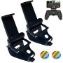 2 Pack PS4 Controller Phone Clip Holder, Foldable Mobile Phone Stand Mount Clamp Bracket for PS4 Playstation 4 DualShock 4 Wireless Controller, Compatible with PS4/ PS4 Slim/ PS4 Pro Controllers