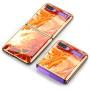 Phone Case Ultra-Thin Back Cover Tempered Glass Shell Electroplated PC Protector Fit for Samsung Galaxy Z Flip Phone Accessories (Agate red)