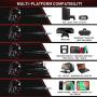RUNMUS Gaming Headset for PS4, Xbox One, PC Headset w/Surround Sound, Noise Canceling Over Ear Headphones with Mic & LED Light, Compatible with PS4, Xbox One, Nintendo Switch, PC, PS3, Mac, Laptop
