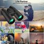 UNEGROUP Binoculars for Adults, 10x42 HD Low Light Night Vision Compact Binocular, Waterproof Lightweight Binocular Prism FMC BAK4 for Outdoor Birdwatching Sports Games with Smartphone Adapter Tripod