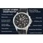NYSW World Best Thinnest Luxury Smart Watch Analog Atomic Fitness Activity Tracker Hybrid Black Smartwatch Reloj for Men Hombre Women Perpetual Calendar Smart Phone Link Feature: iPhone/Android NYSW World Best Thinnest Luxury Smart Watch Analog Atomic Fitness Activity Tracker Hybrid Black Smartwatch Reloj for Men Hombre Women Perpetual Calendar Smart Phone Link Feature: iPhone/Android