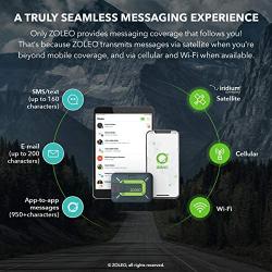 ZOLEO Satellite Communicator – Two-Way Global SMS Text Messenger & Email, Emergency SOS Alerting, Check-in & GPS Location – Android iOS Smartphone Accessory