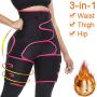 Zodight High Waist Trainer Thigh Trimmer, 3 in 1 Body Shaper Weight Loss Butt Lifter, Workout Fitness Slimming Sweat Band Waist Support for Women