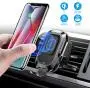 Baseus Wireless Car Charger Mount, 10w Automatic Clamping Air Vent Qi Fast Charging Car Phone Holder Compatible with iPhone Xs/Xs Max/XR/X, Galaxy Note 9/ S9/ S9+ & Other Qi-Enabled 4.7-6.5Inch