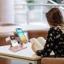 BENTOBEN 3-in-1 Charging Stand, Universal Charging Dock Station for Airpods Pro 2/1 Apple Watch Series 5/4/3/2 iPhone 11 SE 2020 XS Max XR X 8 7 6S 6 Plus 5S 5 Android Smartphone iPad Tablet,Rose Gold