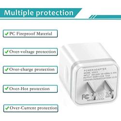 LUOSIKE iPhone Charger 10 ft Cable with Wall Plug (4 Pack), Dual USB Wall Charger Block with 2X10 Foot Long Charging Cord Compatible with iPhone 11/11 Pro/11 Pro Max/Xs/Xs Max/XR/X 8/7/6/6S Plus, iPad