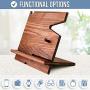 BarvA Wood Dock-ing Station Cell-Phone Smart-Watch Holder Men Charging Accessory Night-Stand Father Mobile Gadget Organizer Desk-top Dresser Storage Valet Anniversary Adult Birth-Day Graduation Gift