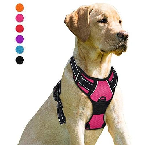 BARKBAY No Pull Dog Harness Front Clip Heavy Duty Reflective Easy Control Handle for Large Dog Walking