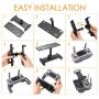 UZOPI Mavic Air Pro Platinum Spark Tablet Holder – Aluminum Adjustable Remote Controller Accessories Bracket Mount Extender with Neck Lanyard Strap for 4-12 Inch Phone Tablets