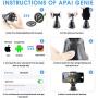 Portable Smart Selfie Stick,360°Rotation Auto Face Object Tracking Intelligent Shooting Camera Phone Mount, Countdown Video Vlog Shooting Smartphone Holder for All iPhone and Android Phone (Black)
