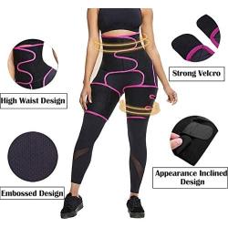 ROYAL WIND 3 in 1 Waist Trainer, Sport Workout Waist Support Girdle Belt Slimming Body Shaper Belt Thigh Trimmer Shapewear for Women