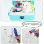 BeebeeRun Vet Kit Pet Care Play Set 16 PCS Dog Grooming Kit with Backpack Educational Pretend Play Toy for Toddlers Kids Children Age 3 Up