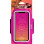 EDX Running Armband Phone Holder for Men & Women, with and Without LED, Compatible with iPhone and Galaxy Smartphones, Pink