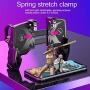 K21 Mobile Game Controller, Metal Trigger Shooting Free Fire Gamepad Sensitive Joystick Four Fingers,Gamepad for iOS Android Mobile Phone