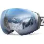 ZIONOR X4 Ski Snowboard Snow Goggles Magnet Dual Layers Lens Spherical Design Anti-Fog UV Protection Anti-Slip Strap for Men Women