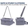 FANCYDELI Dog-Car-Booster-Seat Upgrade Metal Frame Construction with Clip-On Safety Leash and Dog Blanket,Perfect for Small Pets up to 15lbs