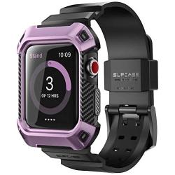 SUPCASE [Unicorn Beetle Pro] Case for Apple Watch 3, Rugged Protective Case with Strap Bands for Apple Watch Series 3 2017 Edition [42mm, Compatible with Apple Watch 42mm 2015 2016 ] (Purple)