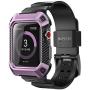 SUPCASE [Unicorn Beetle Pro] Case for Apple Watch 3, Rugged Protective Case with Strap Bands for Apple Watch Series 3 2017 Edition [42mm, Compatible with Apple Watch 42mm 2015 2016 ] (Purple)