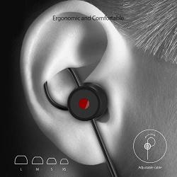 in-Ear Virtual 5.1 Surround Sound Stereo Earphone with Remote Control & Mic Gaming Headphone for Xbox One PC Tablet Laptop Smartphone and More Black