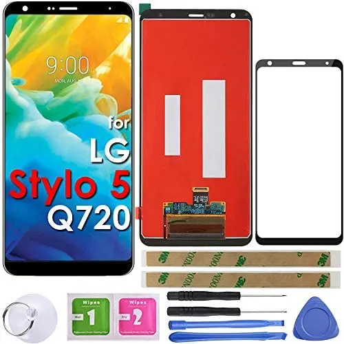 LCD Screen Replacement Touch Display Digitizer Assembly (Black) for LG Stylo 5 Stylus 5 Q720 Q720CS/PS Q720MS/US 6.2" LCD Screen Replacement Touch Display Digitizer Assembly (Black) for LG Stylo 5 Stylus 5 Q720 Q720CS/PS Q720MS/US 6.2"